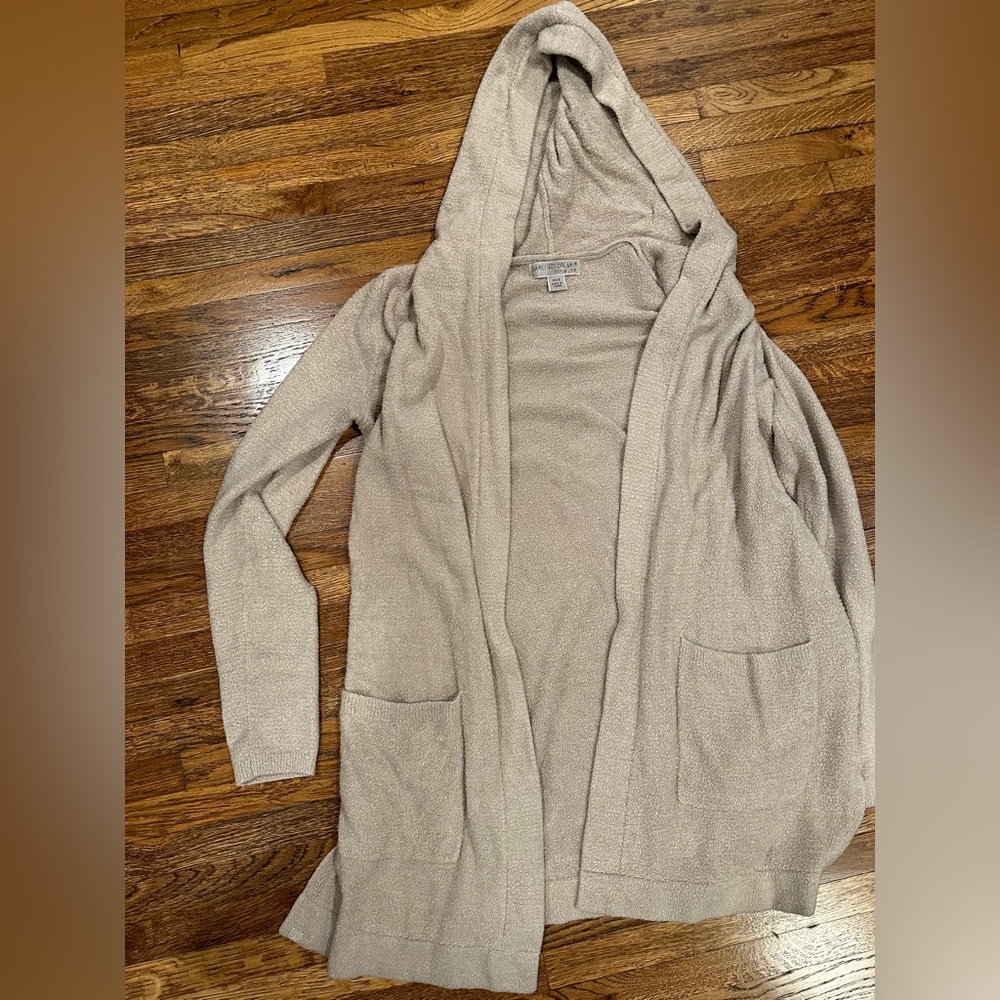 Barefoot dreams hooded cardigan
